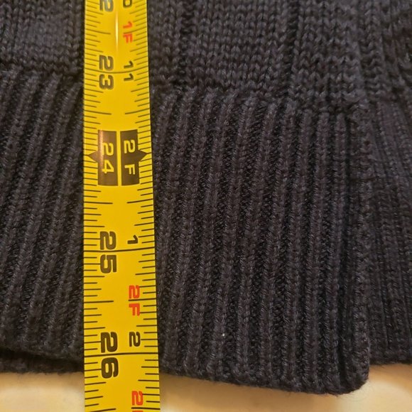 Michael Kors chunky knit tunic sweater size S/M Navy blue oversized - Picture 6 of 11